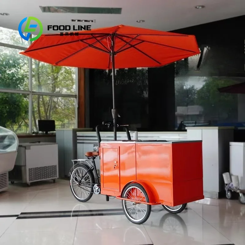 Mobile Food Trailer USA Standard Fully Equipped Vending Cart Ice Cream Concession Cart With Kitchen Equipment