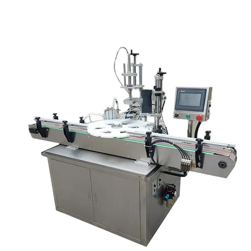 2026 hot sale Automatic Turntable Filling and Capping Machine Integrated High Quality Machine