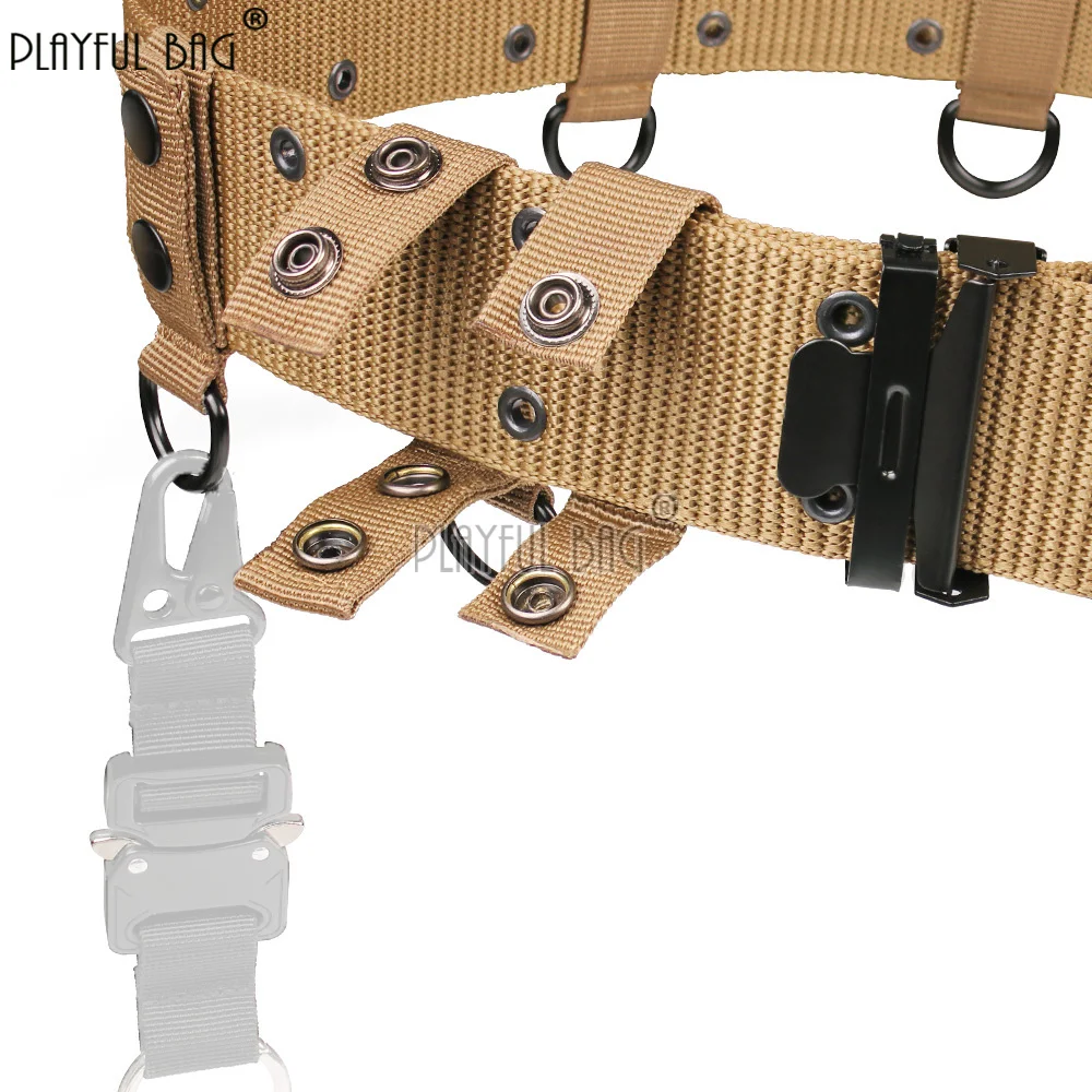 American Style Tactical Outer Belt Molle Duty Belt for Men Training Heavy Duty Load Bearing Waistband NA213S