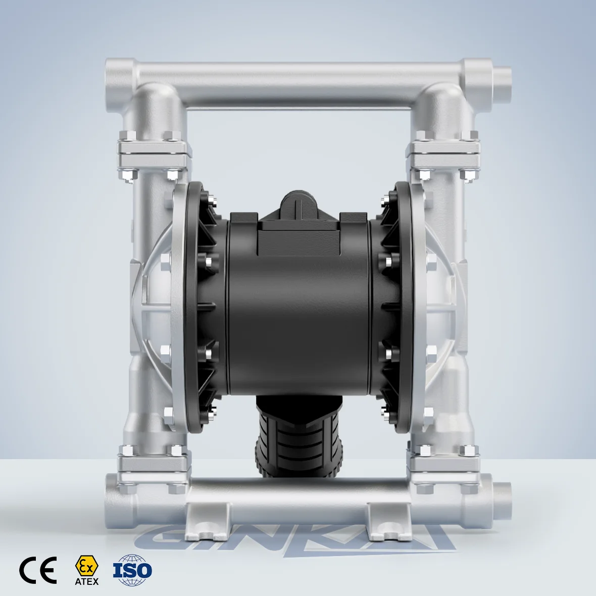 1 Inch 25mm Stainless Steel Pneumatic Air Diaphragm Pump Diesel Water Acid Alkali Chemical Transfer Pump