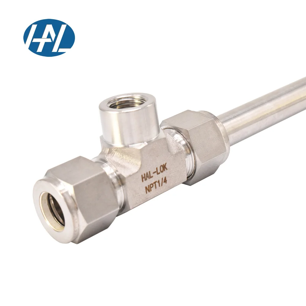 

Stainless Steel Connectors NPT Thread Compression Fittings Female Branch Tee