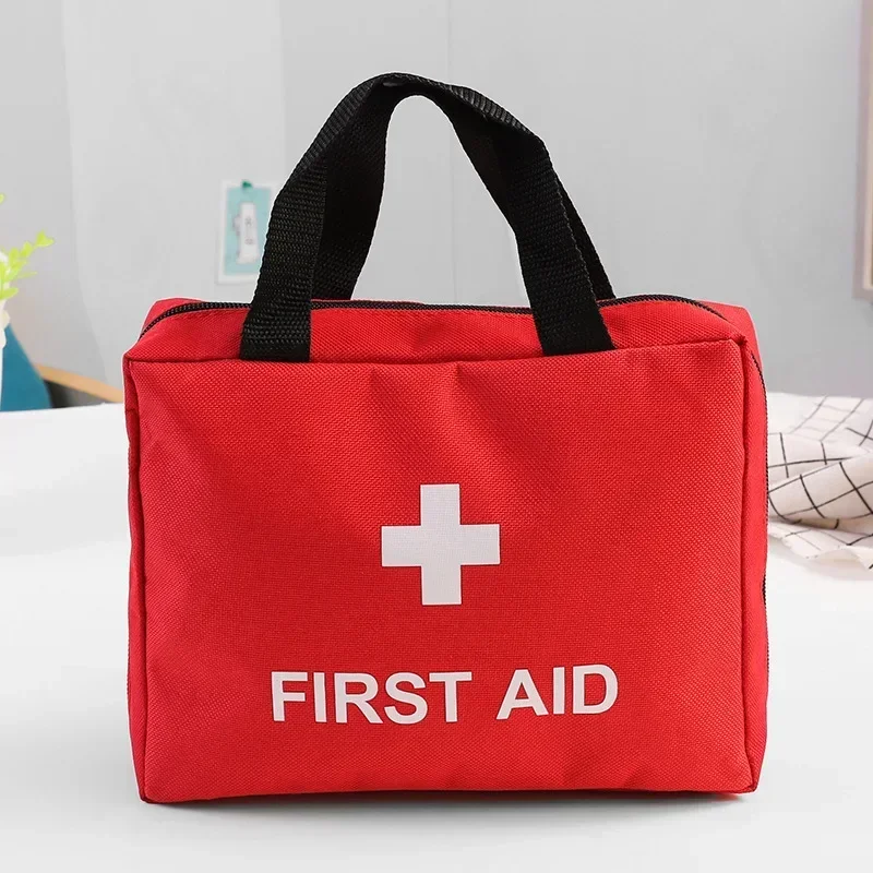 1pc Empty First Aid Kit Portable Medicine Pills Bandages Medicine Storage Bag Organizer Case Zipper Emergency Medical Kit