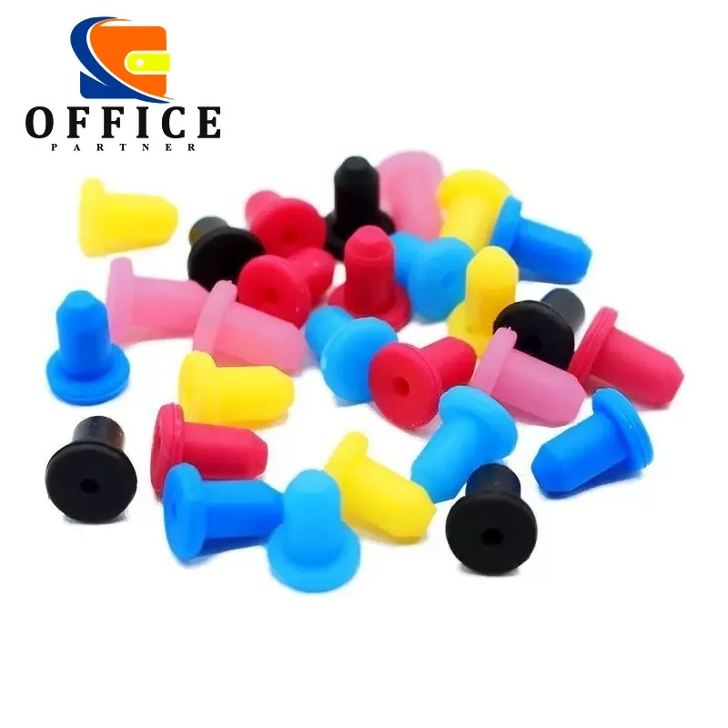 Ink Supply System High-elastic Filling Parts Refill Cartridge Silicone Seals Sealing Rubber Plug 4mm Solid Plugs