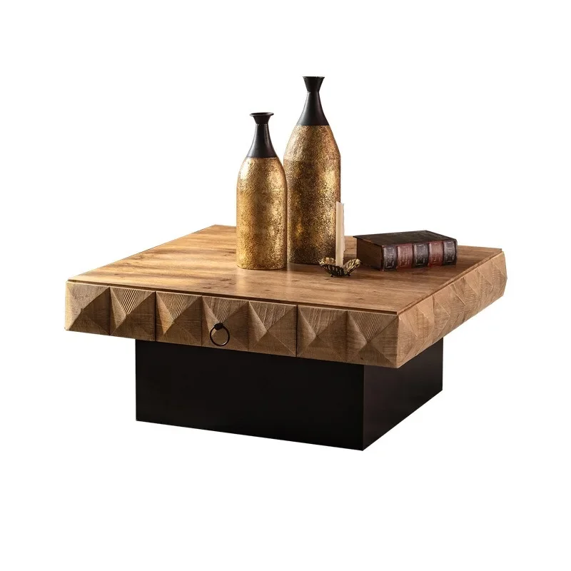 

Log floor-to-ceiling living room furniture coffee table B & B hotel side table