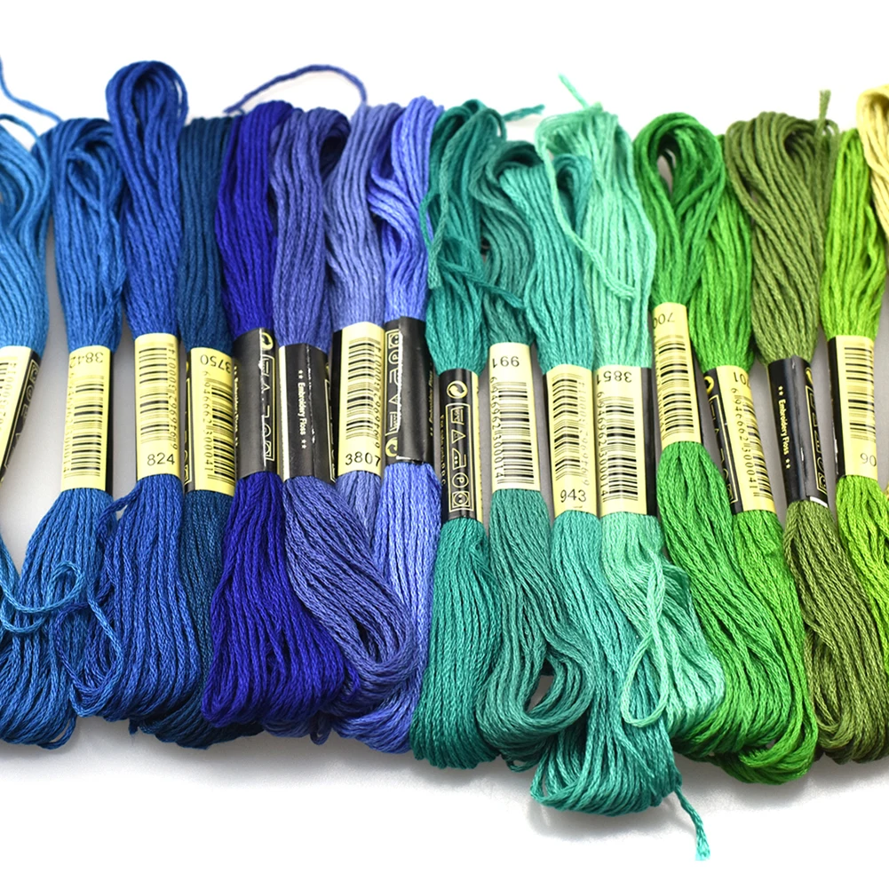 

50/100 шт. разноцветные нитки для вышивки крестиком, «сделай сам», рукоделие, швейные нитки, мотки