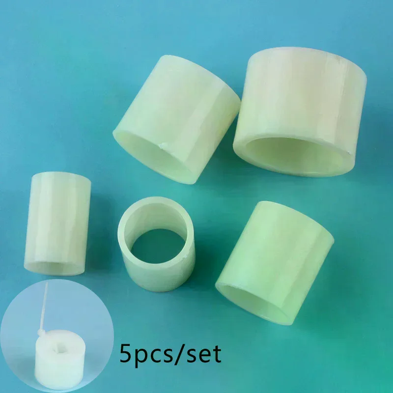 5-sizes/set Grinding 32-25-22-19-16-12.7mm 250/150mm Plastic Wheel Arbor Bushing Adapter Kit for Bench Grinder Reducer Ring