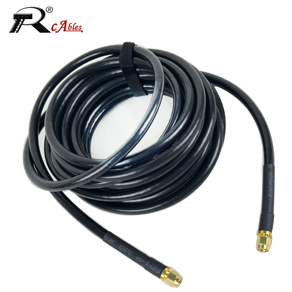 RG8X RF Coaxial Cable SMA Male to SMA Male 50Ohm Low Loss CB Antenna for CB Radio Ham Radio VHF Radio SWR Meter Antenna Analyzer