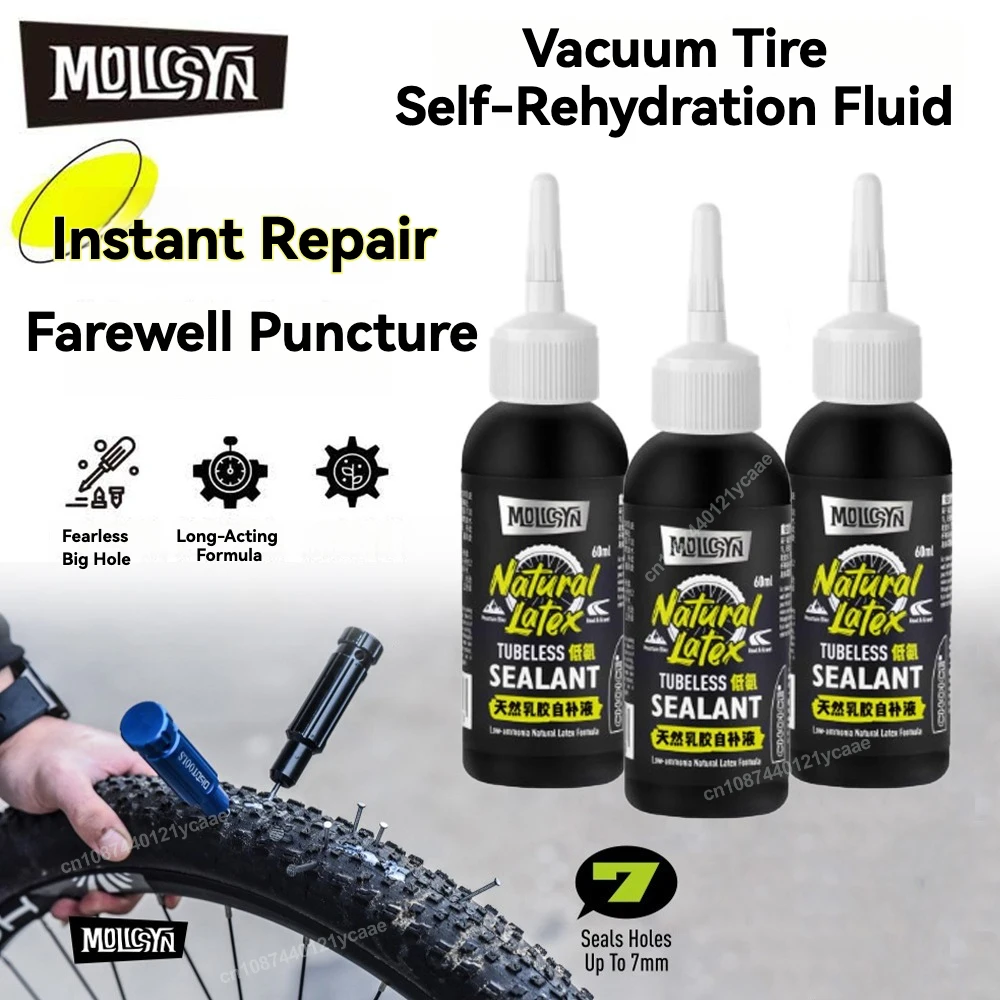 

MolicSYN герметик для бескамерных шин для MTB, дорожные велосипедные шины, комплекты для ремонта трубок, аксессуары для велосипеда, жидкость для ремонта шин