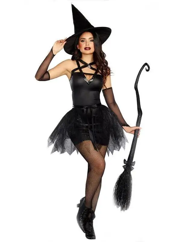 

MXXL большой костюм ведьмы на Хэллоуин, женская традиционная этническая сценическая одежда, одежда больших размеров, тематический наряд феи T