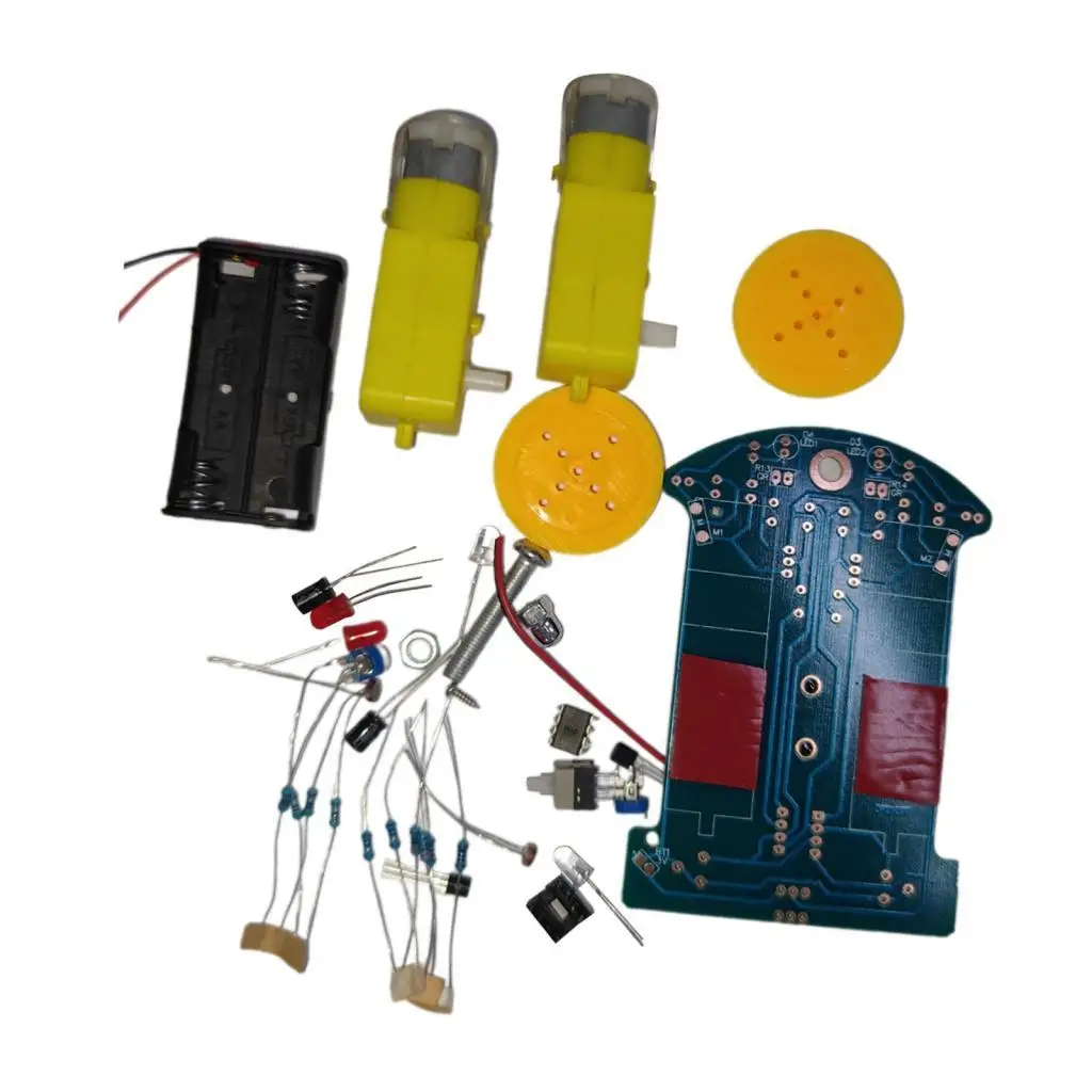 Smart Robot Car Reductiemotor Elektronische doe-het-zelf-chassiskit voor codeer- en robotietraining