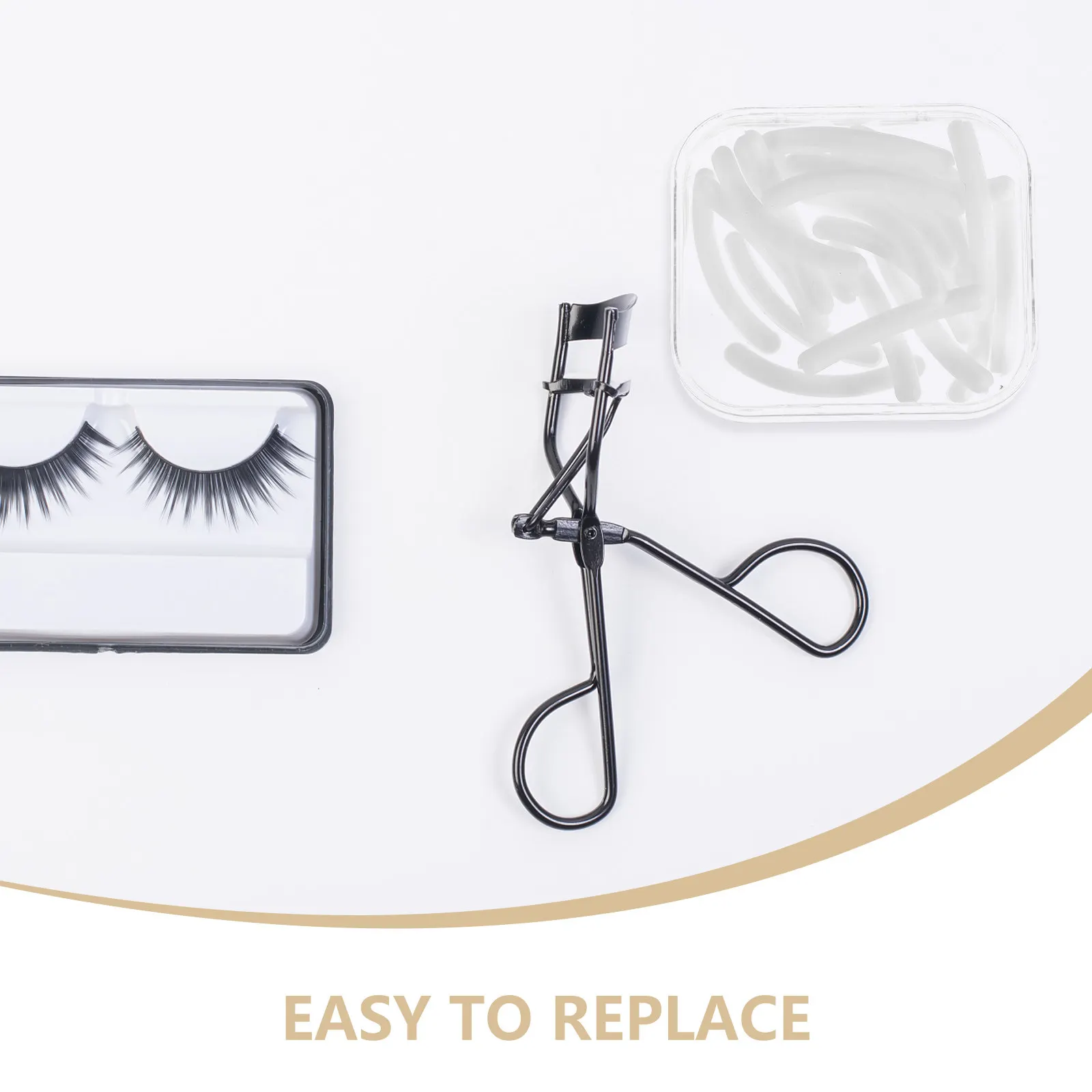 24Pcs Eyelash Curler Refill Pads Soft Silicone Replacement Lash Curling Refills for Daily Makeup Tool Universal Fit Eyelash