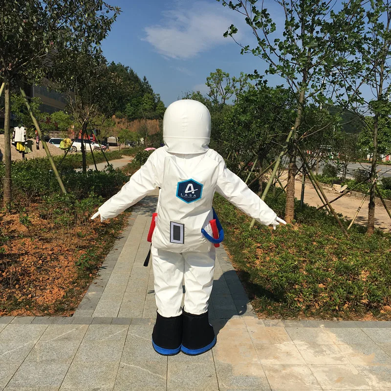 Space Suit Mascot Costume Wearable Walking Astronaut Role Play Costume Halloween Carnival Shop Program Event Party Dresses