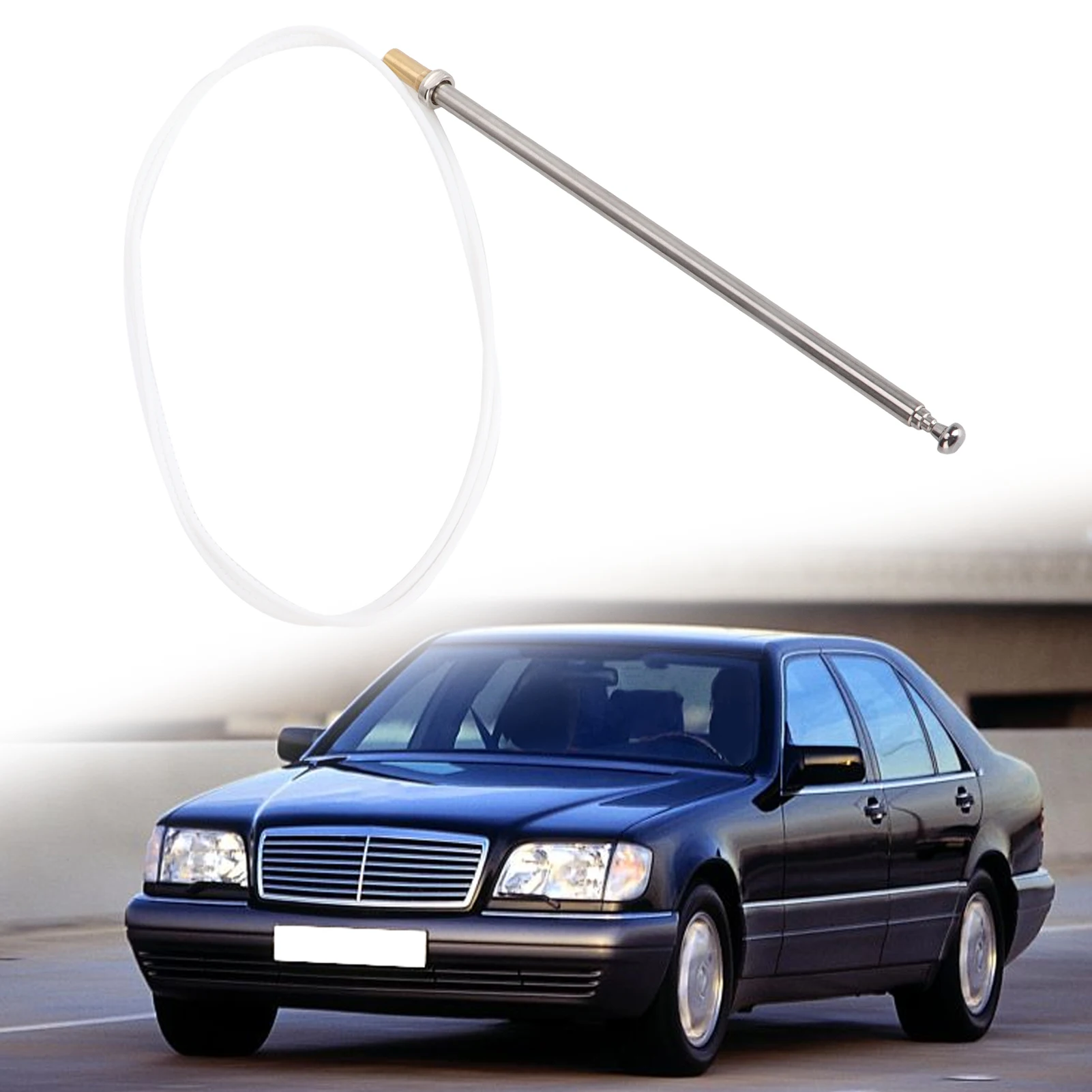 

Антенная мачта со сменным кабелем для W140 W124 W202 W210 R129 1992–2002, длинная антенна, водонепроницаемая антенна R129 1992–2002 гг.