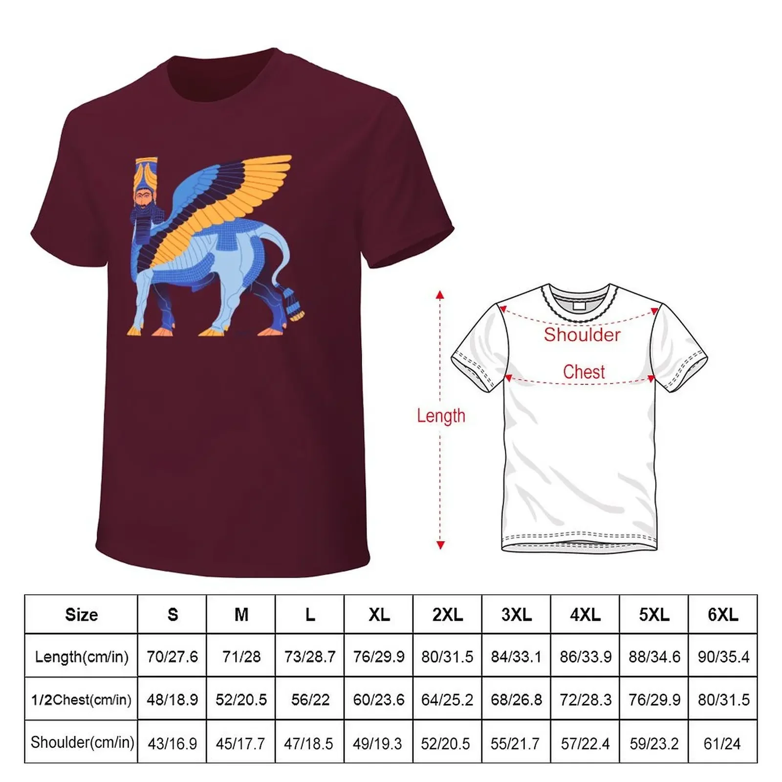 Lovely Lamassu T-shirt shirts graphic tees hippie clothes slim fit t shirts for men