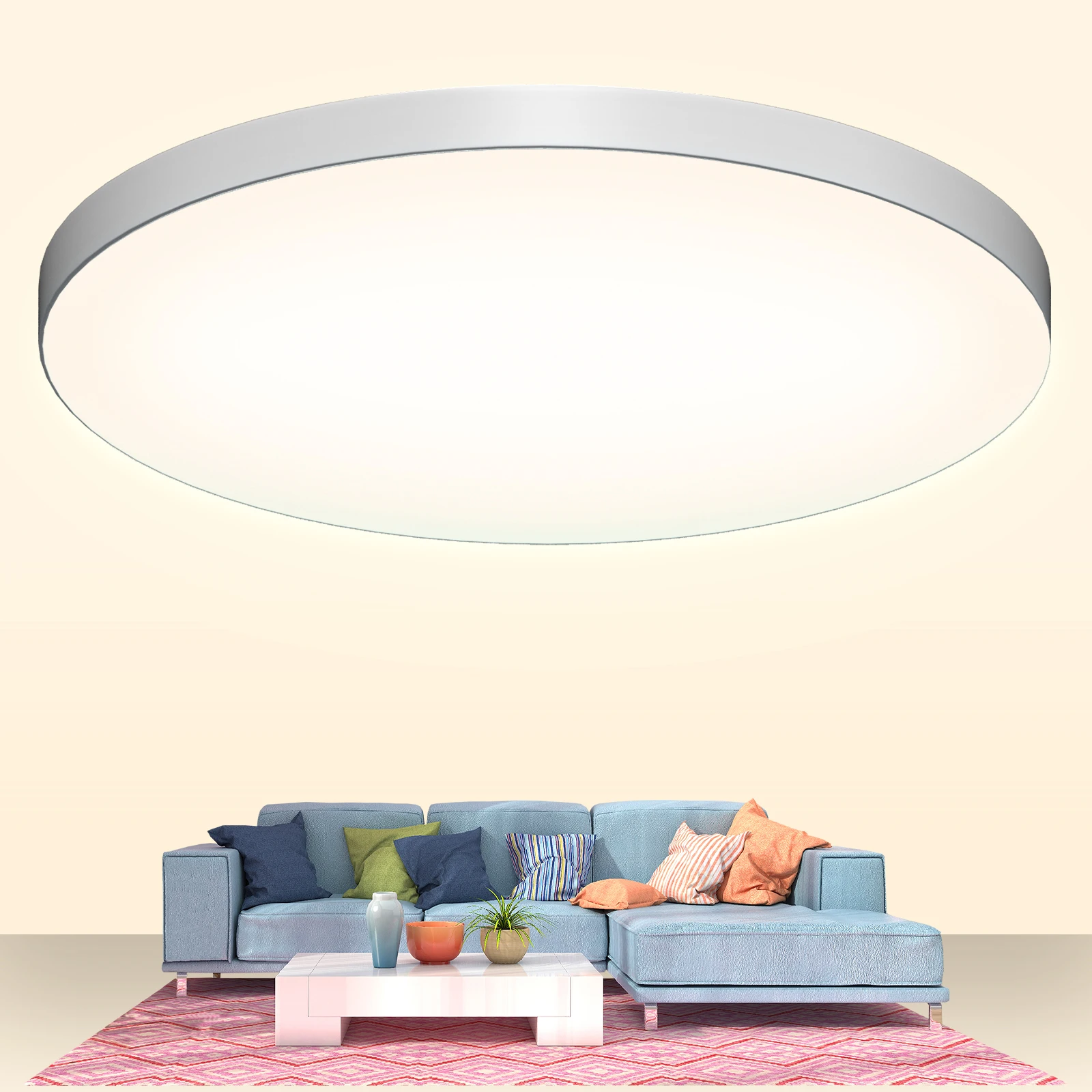 LED Ceiling Light 24W 220V Neutral White 4000K Cool White 6500K 2400lm Modern Ceiling Lamps for Living Room Bathroom Bedroom