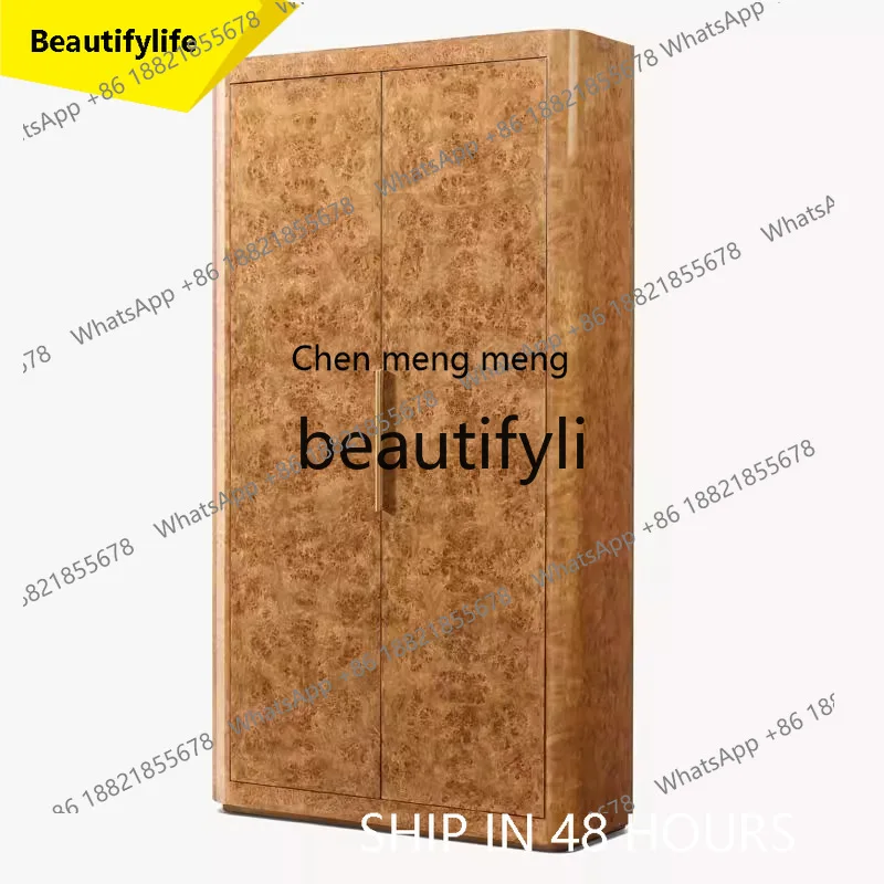 A32 American country solid wood locker bookcase model house designer retro furniture