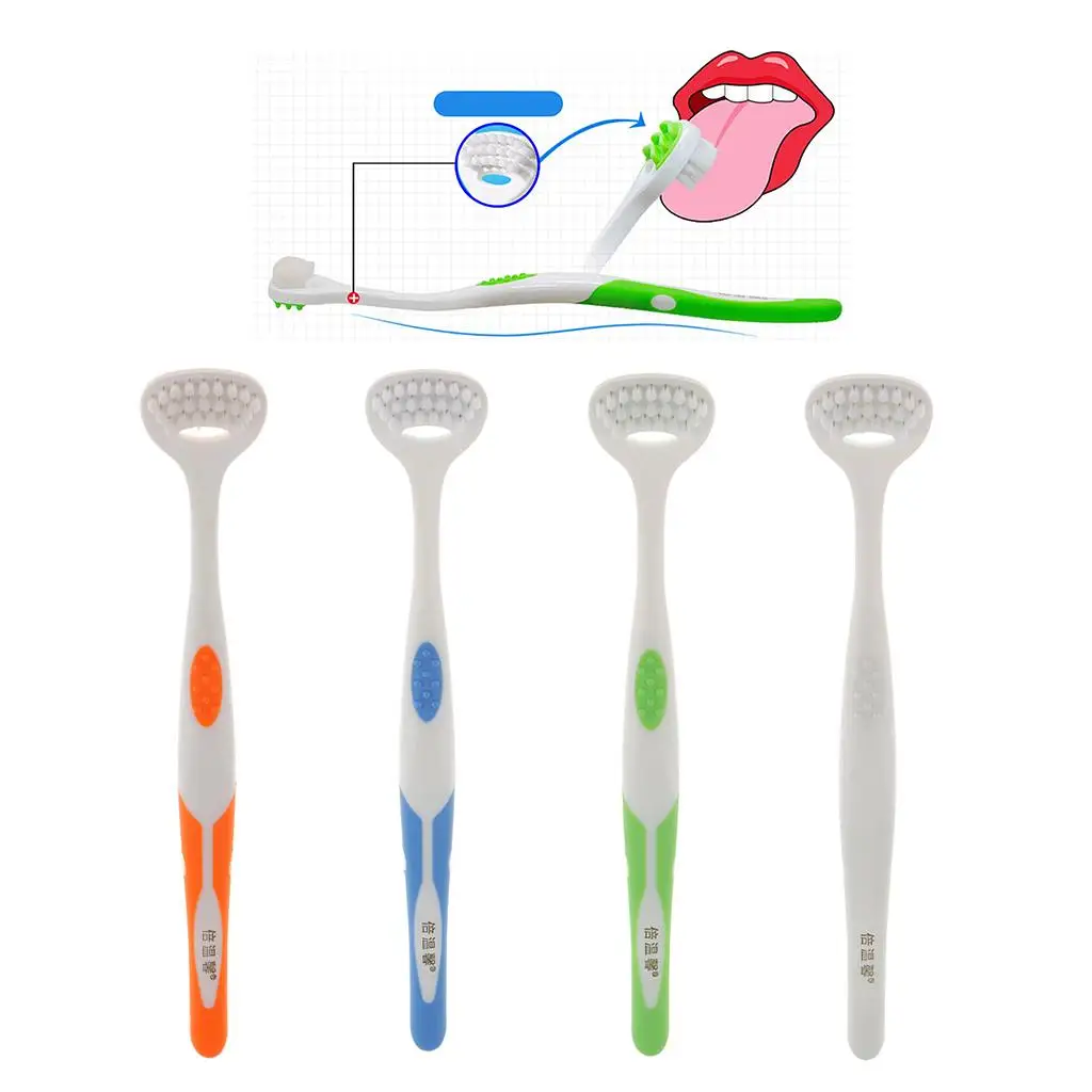 10 Stück Oral Dental Clean Away Mundgeruch Zungenreiniger Bürstenschaber