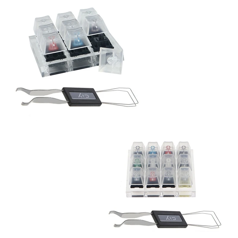 Switch Tester For Cherry MX Switches Acrylic Keyboard Tester And 9 Clear Keycap Kit With Key Puller