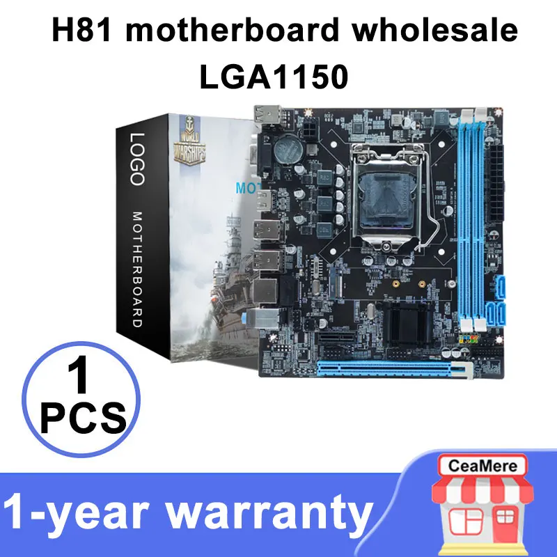 لوحة أم للكمبيوتر H81 جديدة 1150 دبوس تدعم أربعة أجيال من اللوحة الأم I3 I5 I7 عالية التكلفة H81G573 بالجملة