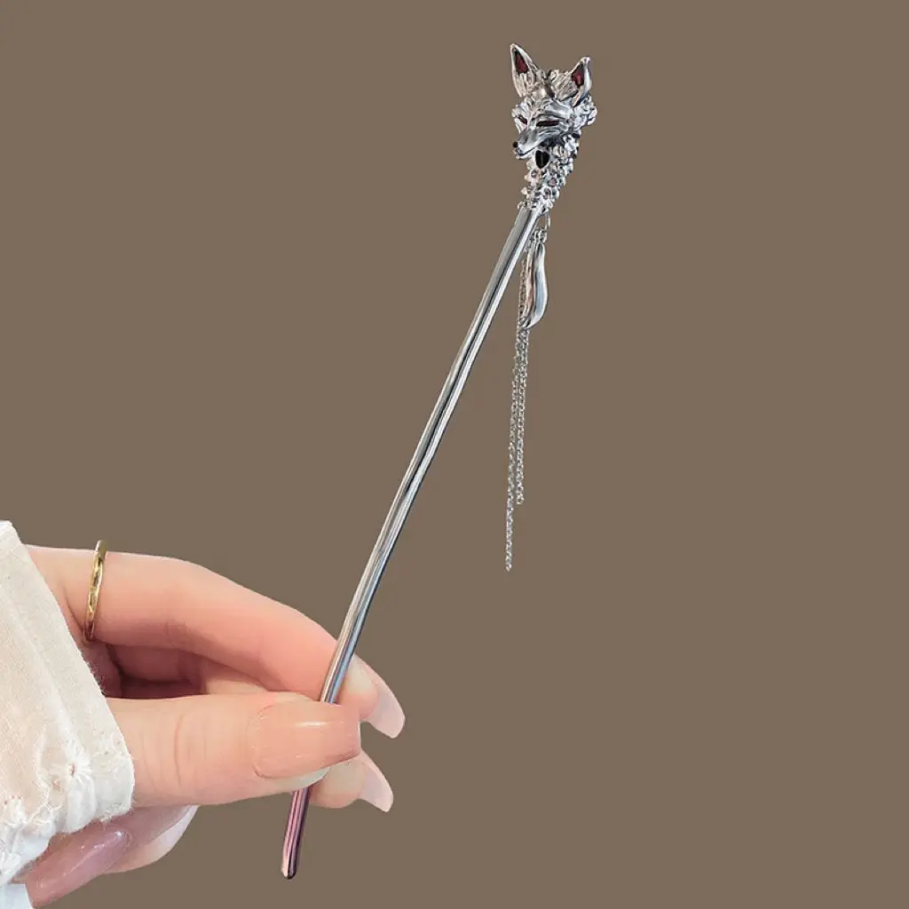 

Advanced Sense, новая китайская нишевая дизайнерская заколка для волос, женская заколка для волос с шариком лисы, заколка для волос на затылке, персонализированный головной убор