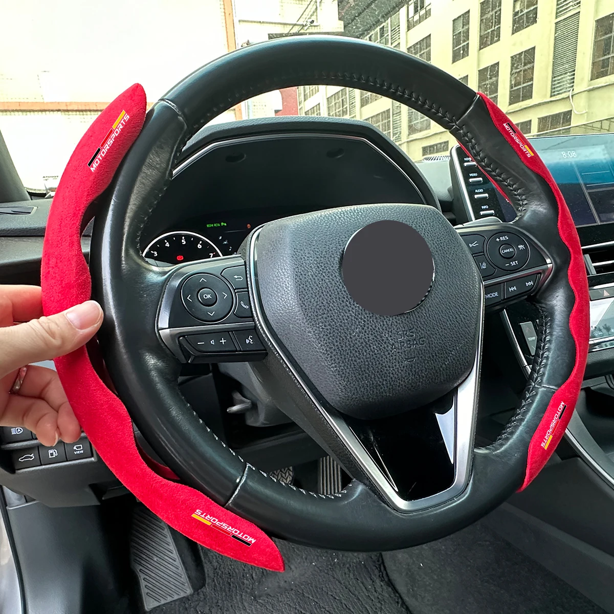 1pair Breathable and Non-slip Segmented Car Steering Wheel Cover For BMW X1 X3 X5 E70 F15 F48 G30 G20 F30 F10 E90 E60 Z4