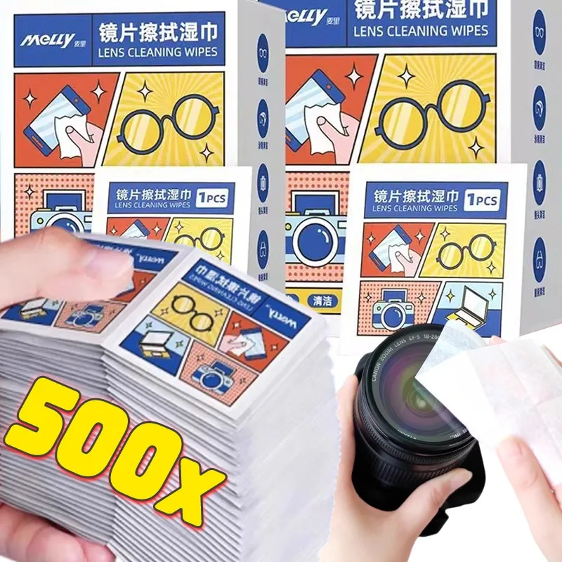 

10-500pcs Individual Packing Cleaning Wipes Portable High Quality Glasses Cleaner Eyeglasses Len Phone Screen Cleaning Cloth