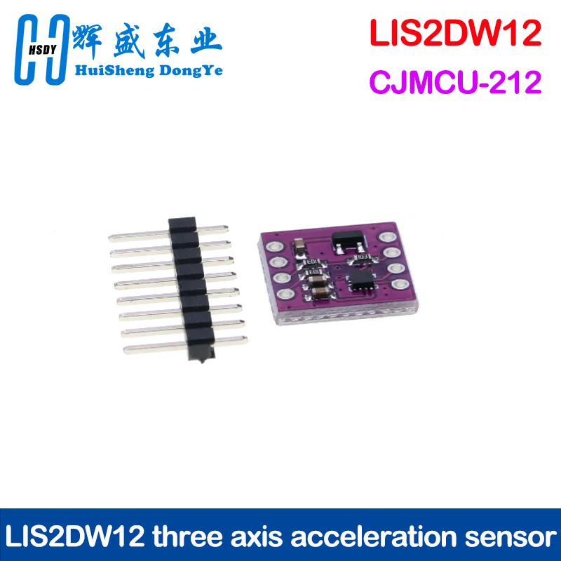 LIS2DW12 three axis acceleration sensor with multiple low power and low noise settings CJMCU-212