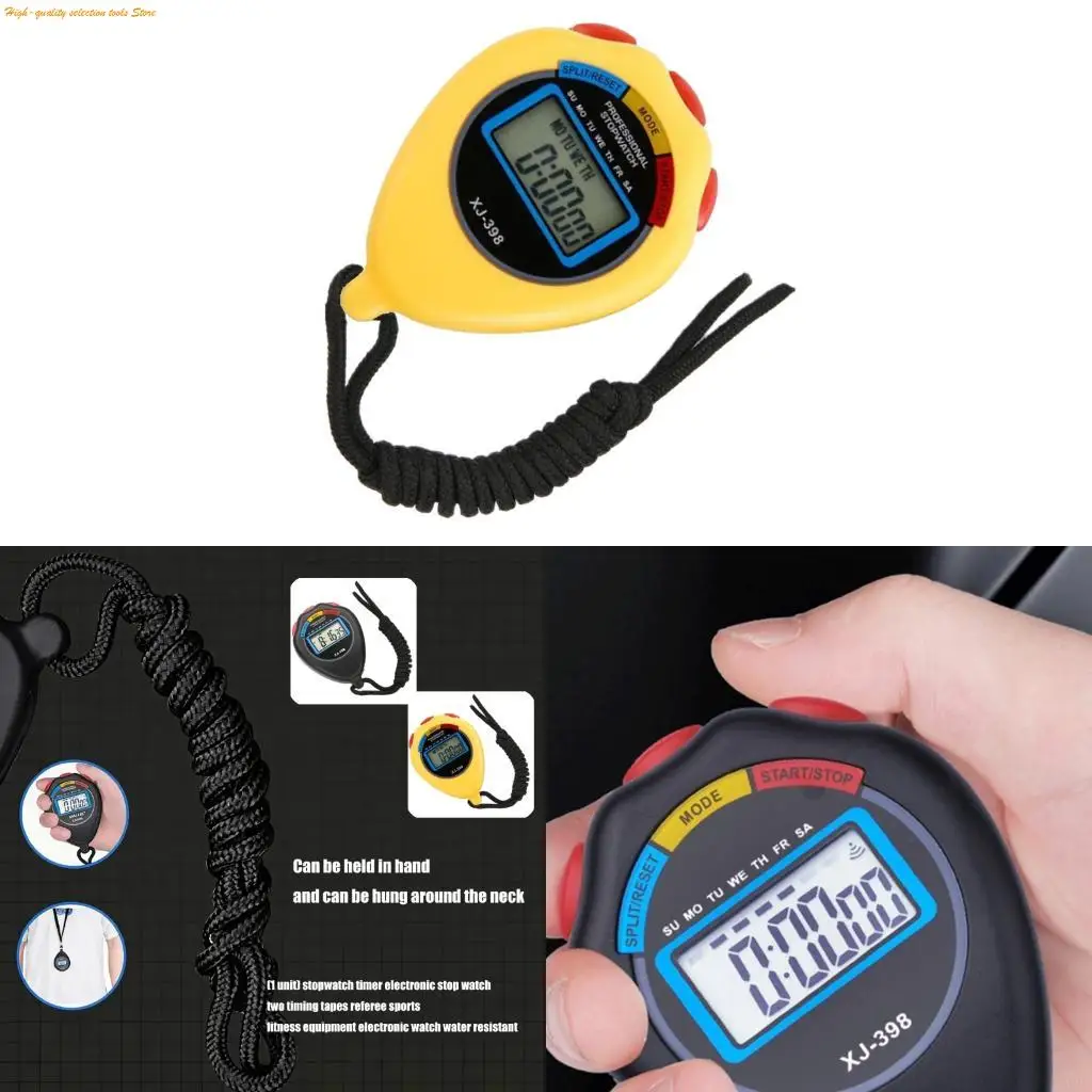 203F High Precisions Digital Stopwatches With Double Timer Waterproof Design For Sports