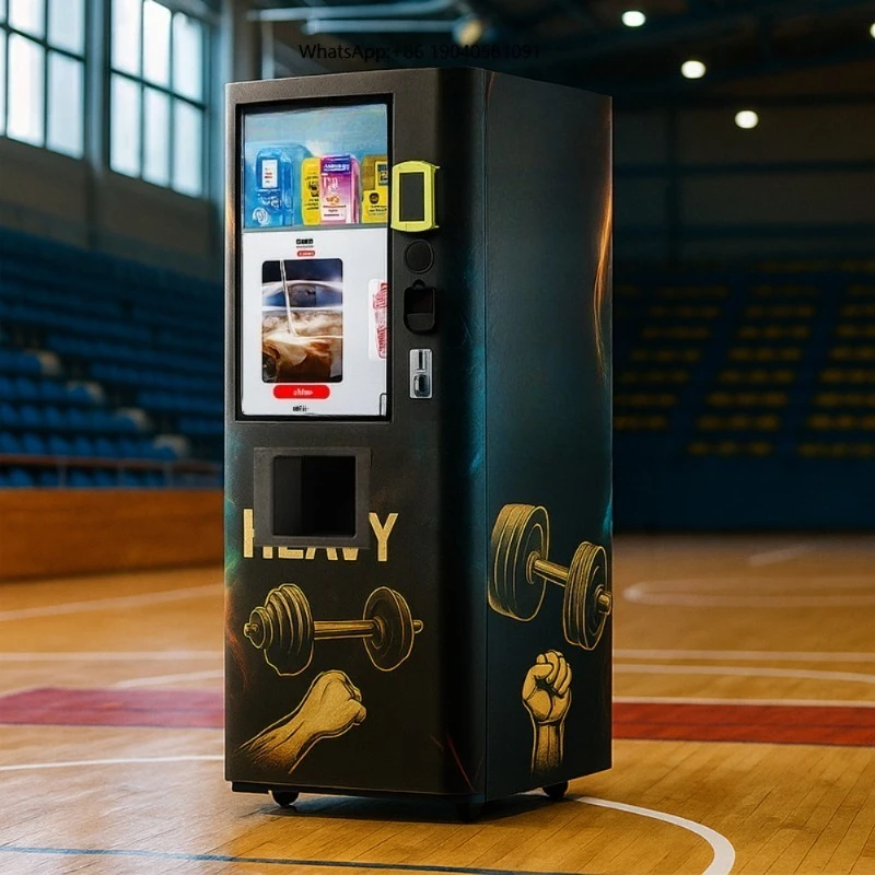 Dispensador de Batidos para Gimnasio Comercial, Sistema de Venta Inteligente para Proteína de Suero y Bebidas Energéticas, Máquina de Bebidas Proteicas para Gimnasio