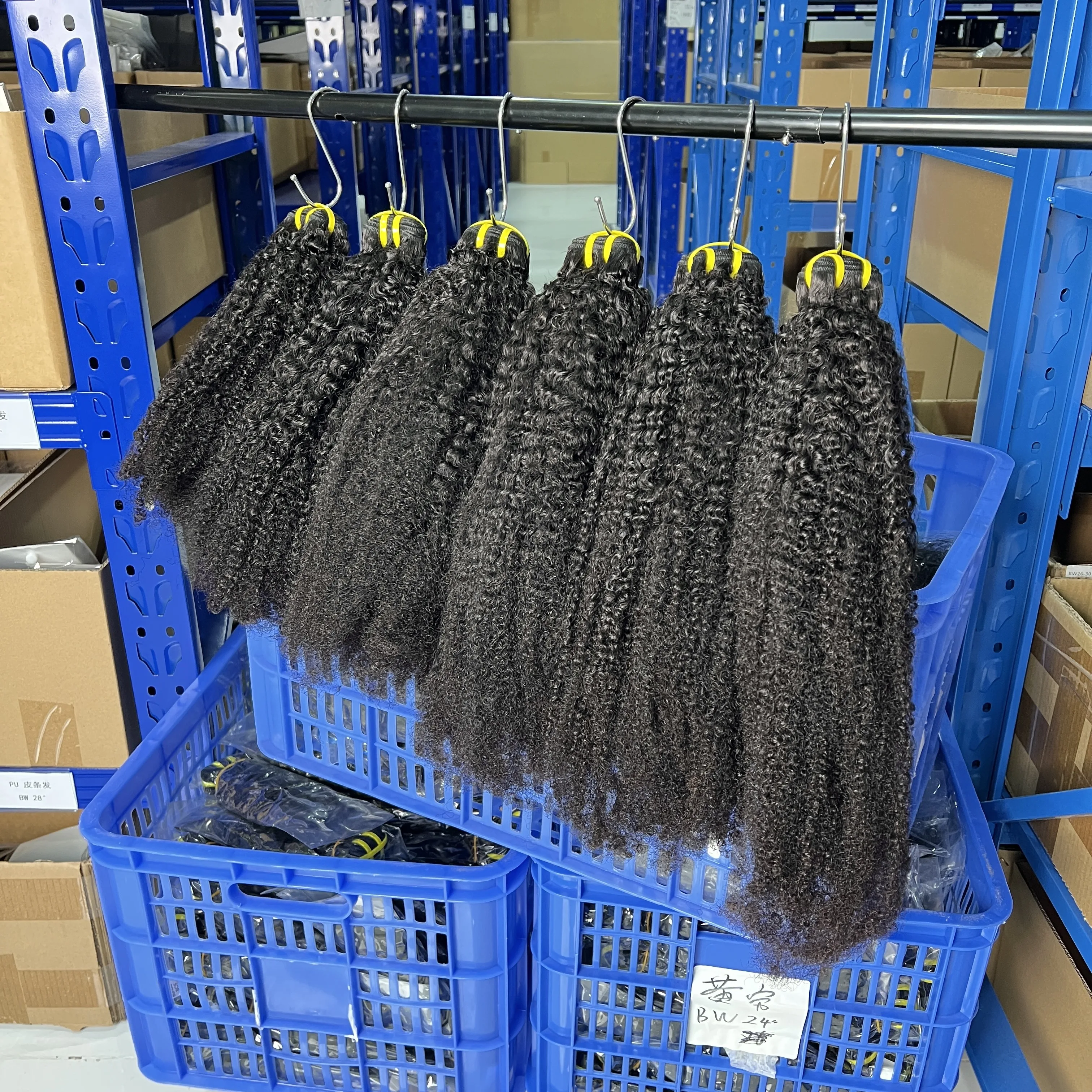 Afro Kinky Curly Bundles Human Hair 8 10 12 Inch Natural Color 4C Afro Kinky Human Hair Bundles Curly Weave Bundles Virgin Hair