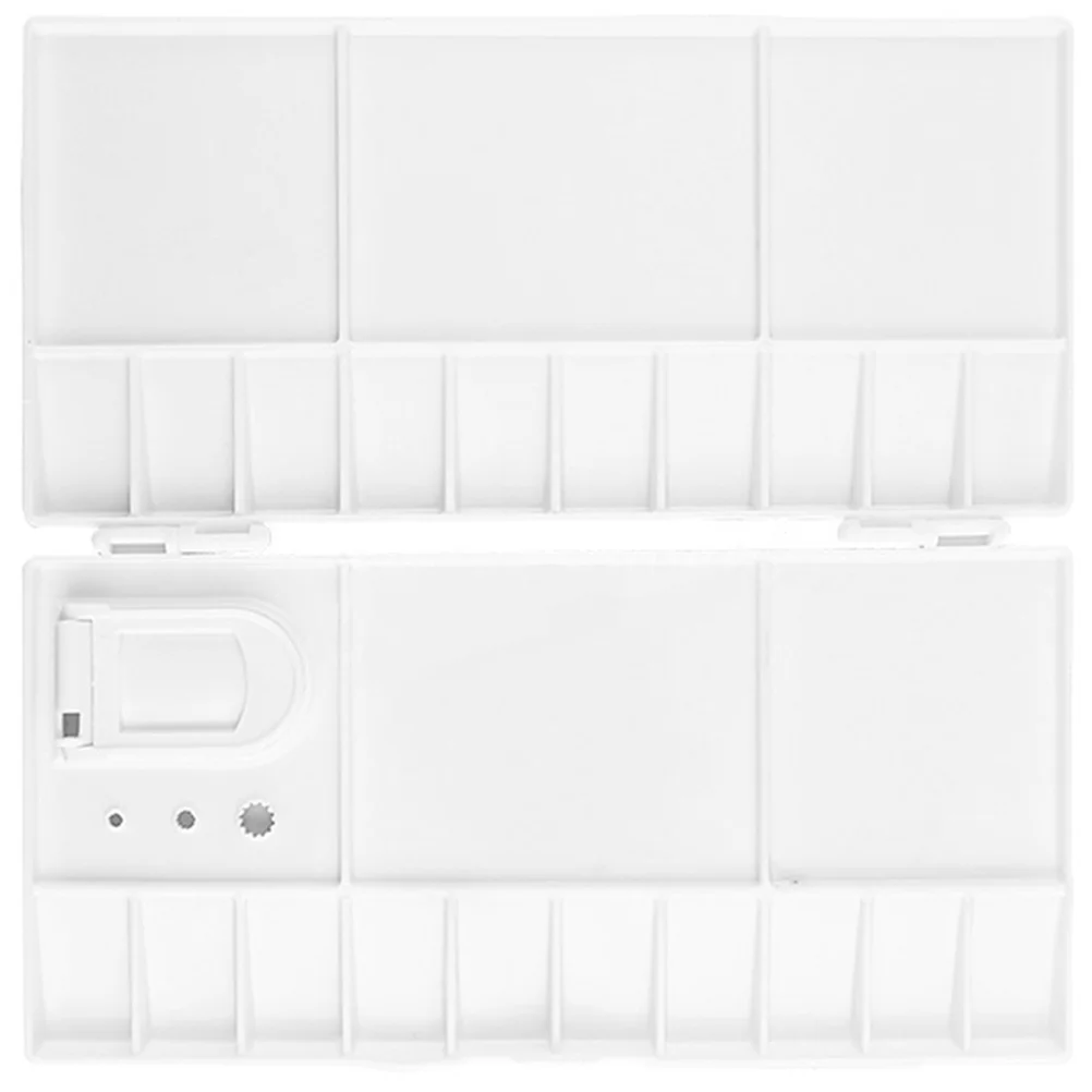 

Portable Watercolor Palette 24 Color Slots Paint Mixing Tray Empty Painting Box ABS Material Long Lasting Supplies Tool