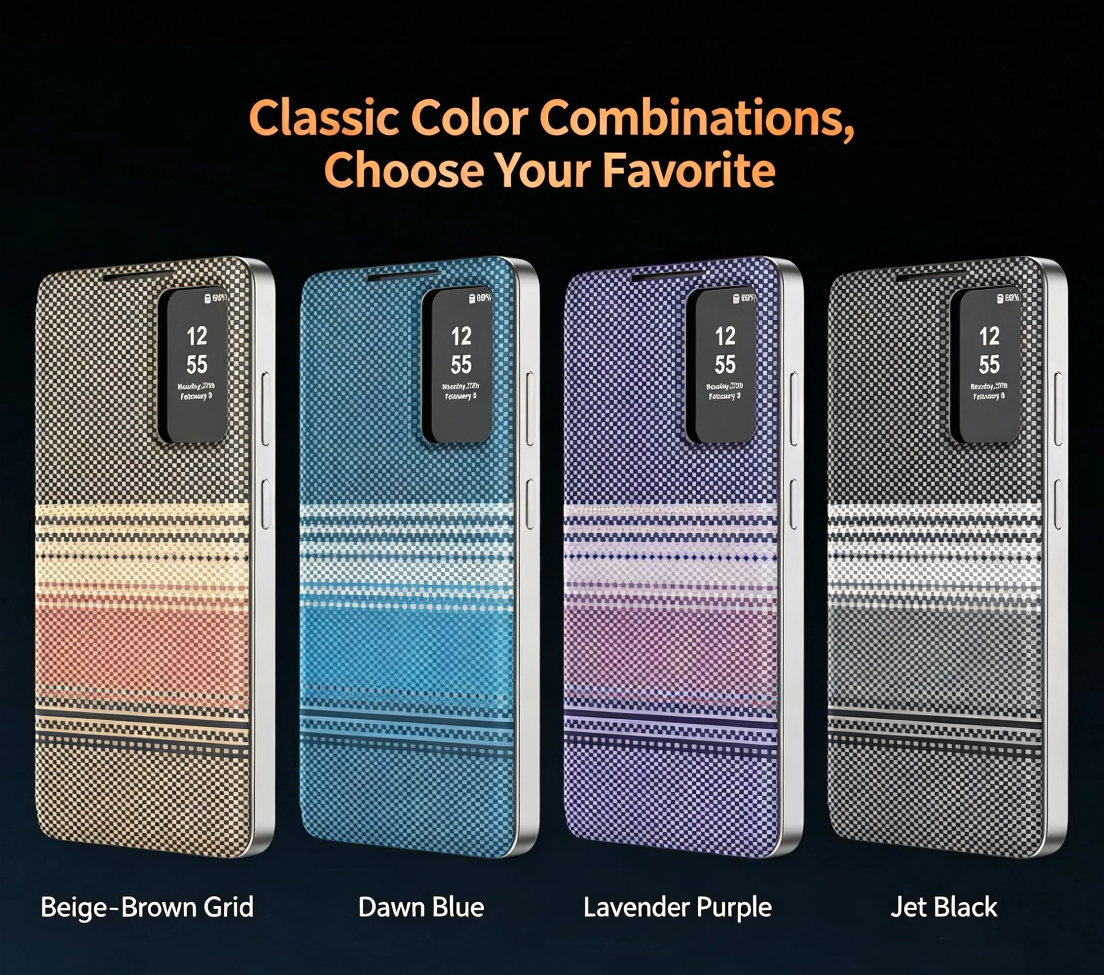 

Carbon Fiber Leather Case for Samsung Galaxy A55 A56 A36 A16 A17 A37 A57 5G S25Edge S26+ S22 S23 S24+ S25 Ultra FE Card Package