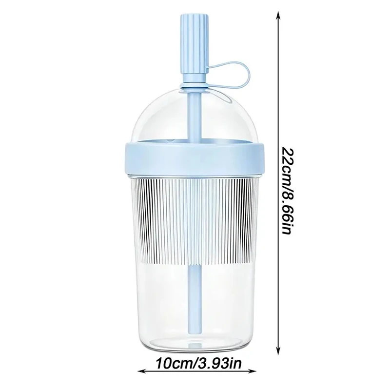Coffee Cups With Lids Reusable 17oz Drinkware With Lid And Straw Cold Drink Tumbler For Women Men Travelers Home Office Travel view 6