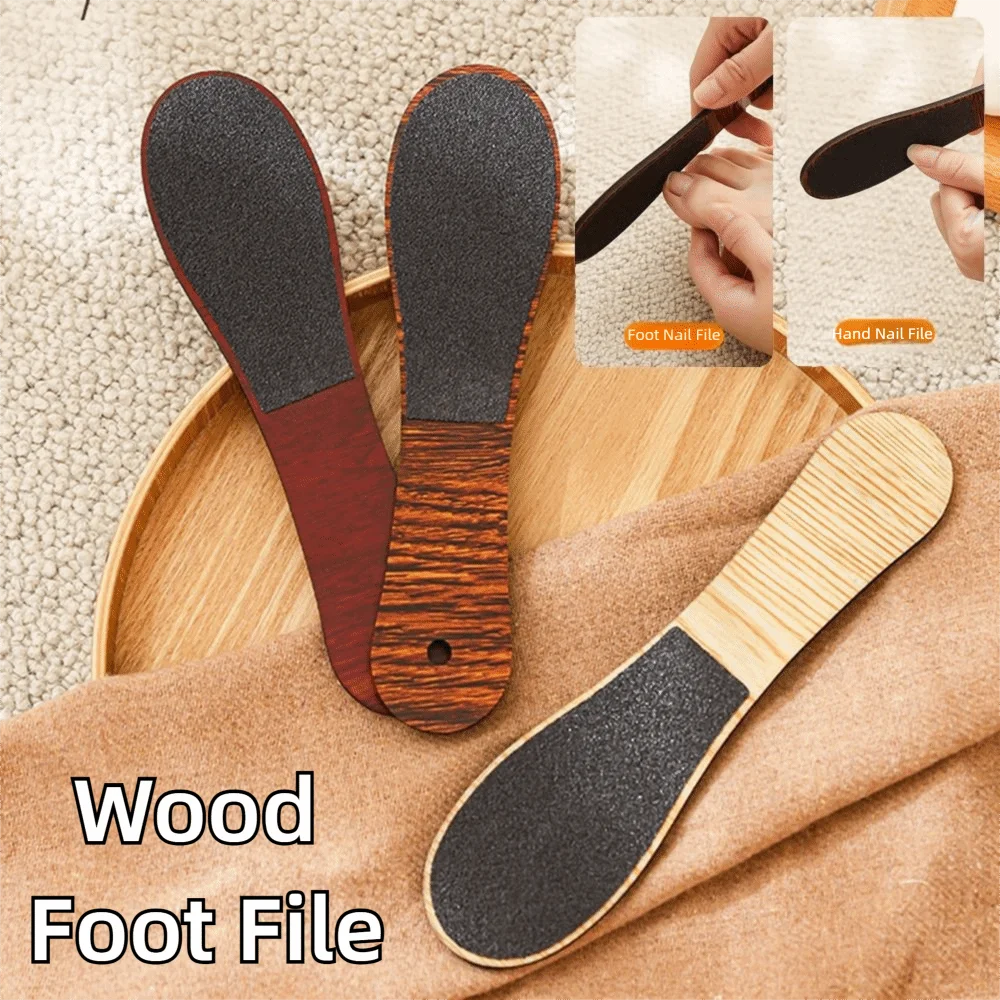

Набор из 10 двусторонних деревянных пилок для ног с водонепроницаемой нескользящей ручкой, для удаления мозолей, легко моется, с отверстием для подвешивания