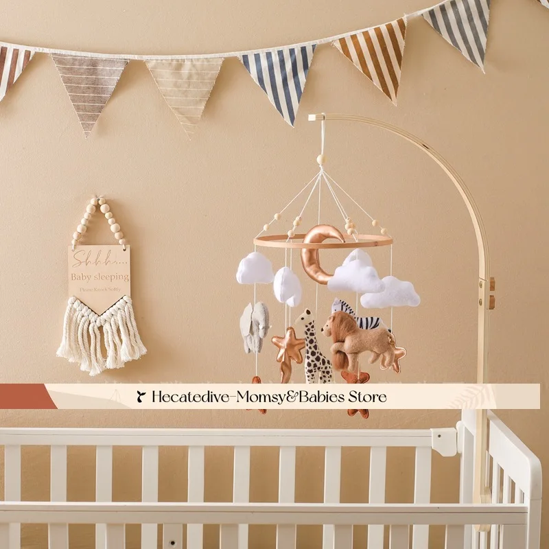 【Must Have】 Chocalhos e celulares para bebês Parque do Reino da Vida Selvagem ​   brinquedos educativos conjuntos para recém-nascidos mini decorações 0-12 meses coisas para bebês