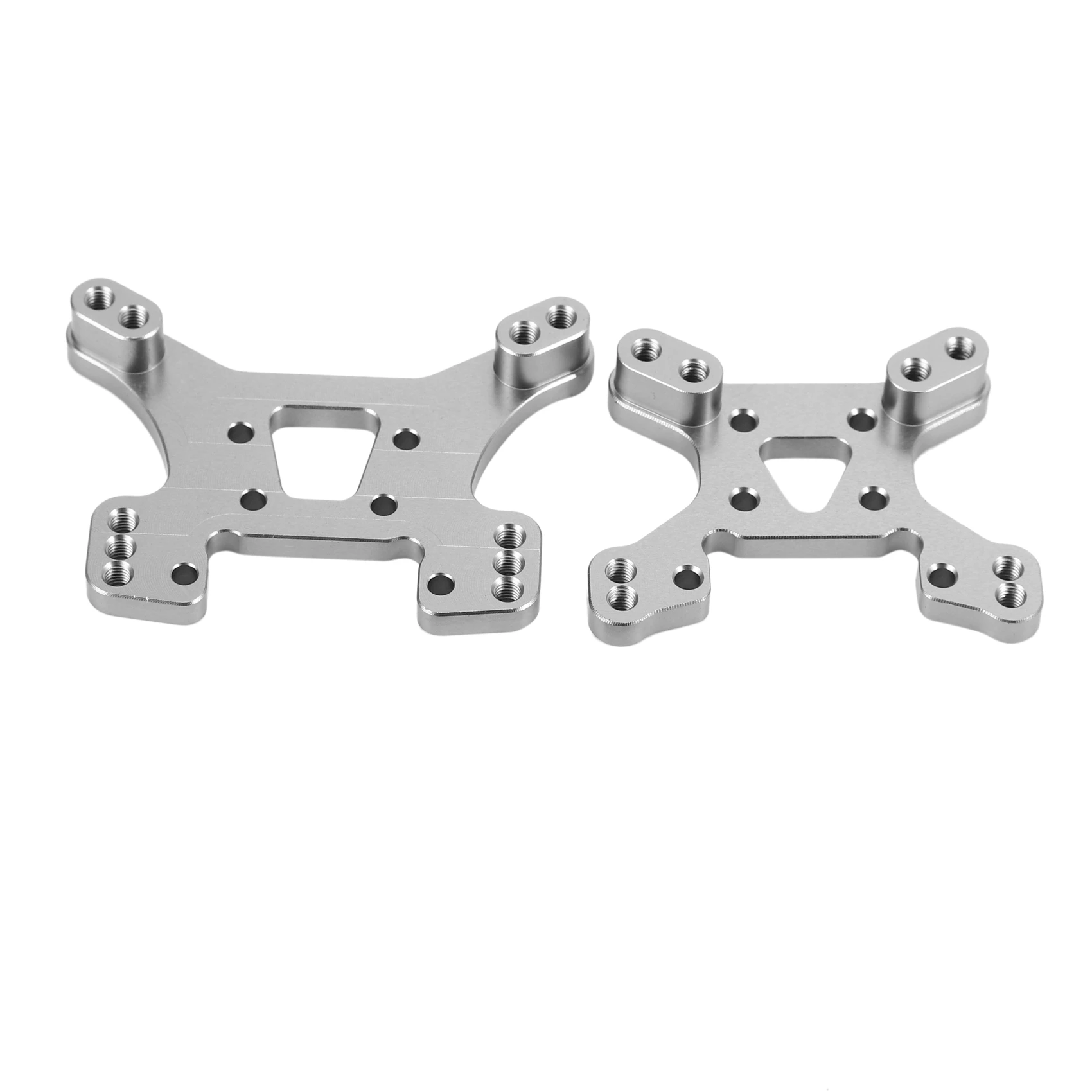 144001 Part Front and Rear Shock Tower Board Set Replacement Accessories Parts for 144001 1/14 4WD RC Car,Silver
