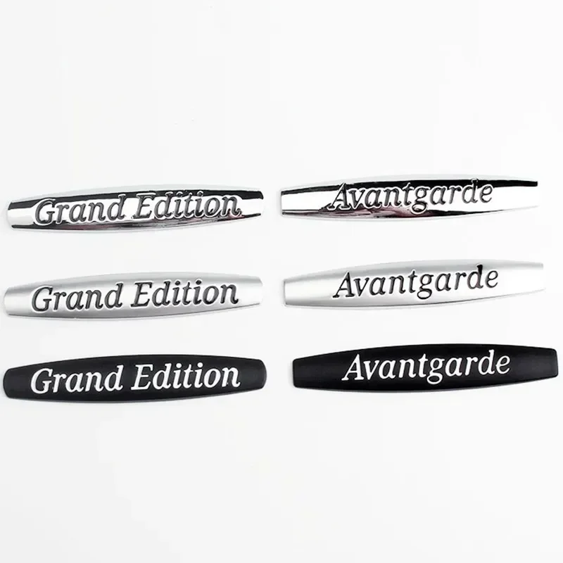 

3D Metal Grand Edition Avantgarde Letters Side Fender Emblem Badge Sticker Decals for Mercedes Benz W204 W205 W213 W211 W210 ML