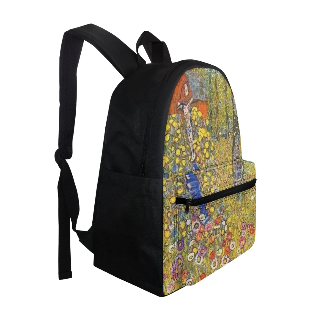 FORUDESIGNS Oil Painting By Gustav Klimt Print Schoolbags Women's Fashion Backpacks School Multipurpose Lightweight Rucksack