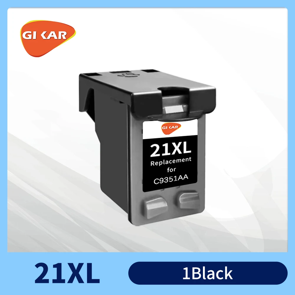 GIKAR 교체용 잉크 카트리지, HP 21 22 HP21XL 22 XL, 데스크젯 F2180 F2200 F2280 F4180 F300 F380 D2300 프린터용