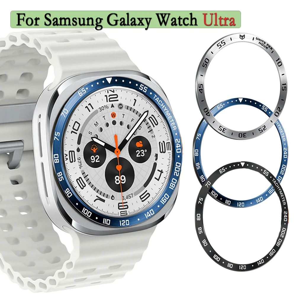 For Samsung Galaxy Watch Ultra Metal Bezel Ring Watch Bezel Styling Frame Case Cover Protection Watch Decorations