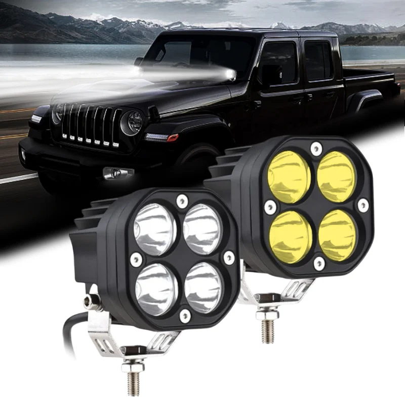 

3-дюймовая светодиодная рабочая панель 12 В 24 В Прожектор DRL 3000 К 6000 К Противотуманная фара для автомобиля JEPP Мотоцикл 4x4 Внедорожные грузовики Тракторы ATV SUV