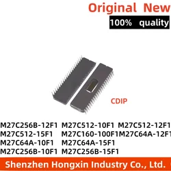 1 piece M27C512-10F1/12F1/15F1/100 M27C160/64A/256B/322/801 DIP-42 IC EPROM Erasable ceramic memory with window