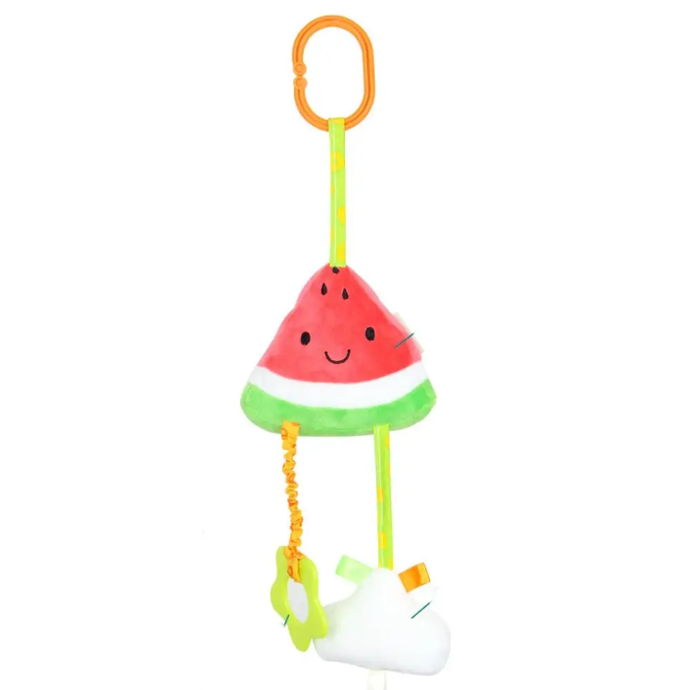 Fruit Kinderwagen Hangend Speelgoed PP Katoen Pluche Gevulde Kinderwagen Bed Hangend Speelgoed Wieg Hangende Bel Vroeg Onderwijs