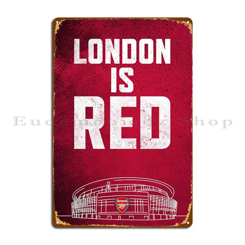 London Is Red Metal Sign PaintingCustomize Create Printing Club Tin Sign Poster