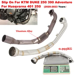 Motorcycle Exhaust Front Middle Link Pipe Escape Moto Slip On For KTM DUKE 250 390 RC390 KTM250 KTM390 Adventure ADV 2020 - 2024