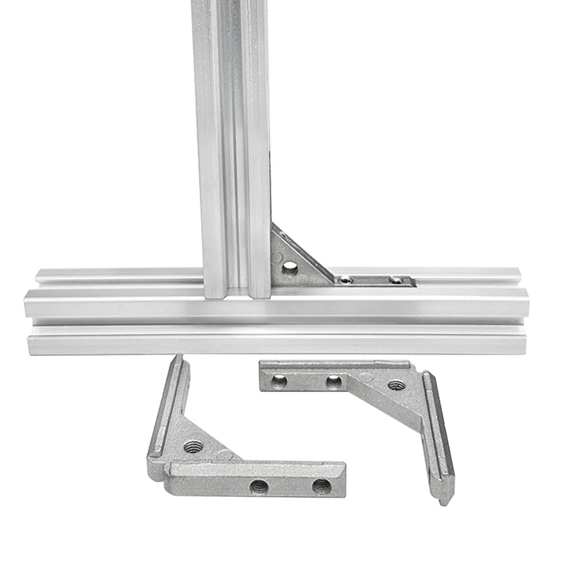 2/4Pcs Angle Slot Connector 2020 3030 4040 Panel Iinstallation Board Angle Slot Fixing Hardware Door Frame Corner Code Profile·