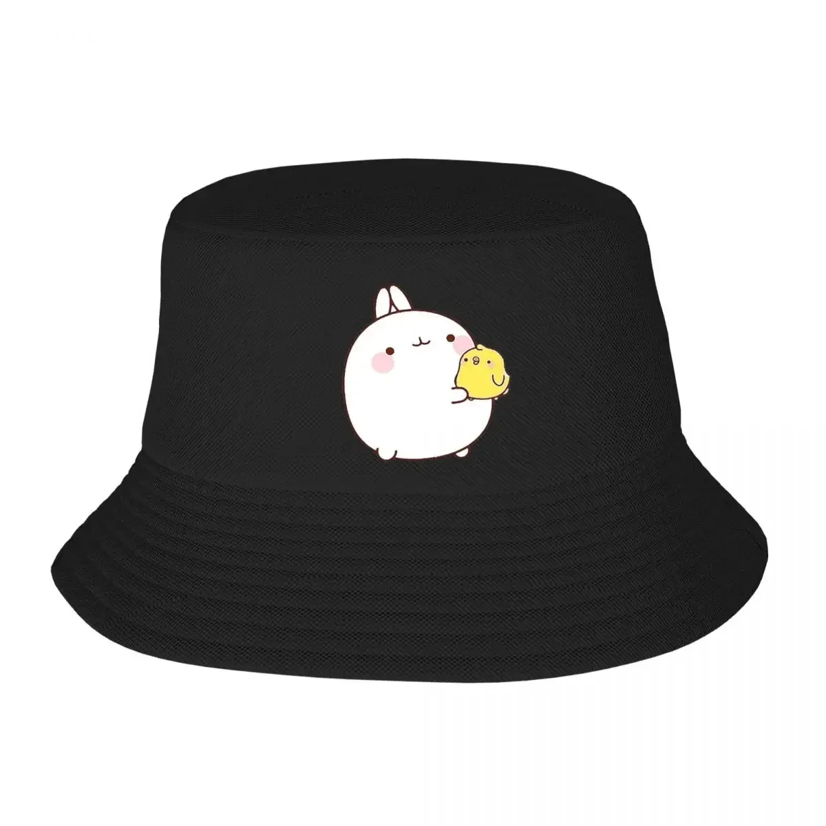 Molang Bucket Hats Panama For Kids Bob Hats Hip Hop Fisherman Hats Summer Beach Fishing Unisex Caps