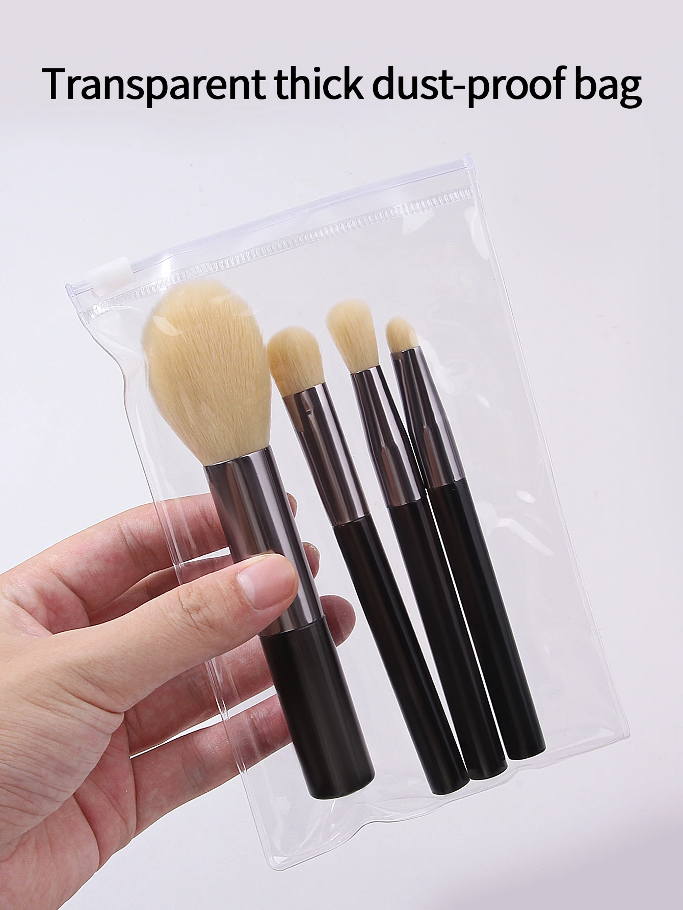 4-delige zachte mini-make-upborstelset, losse poederborstel, blushborstel, concealerborstel, professionele schoonheidstools voor beginners