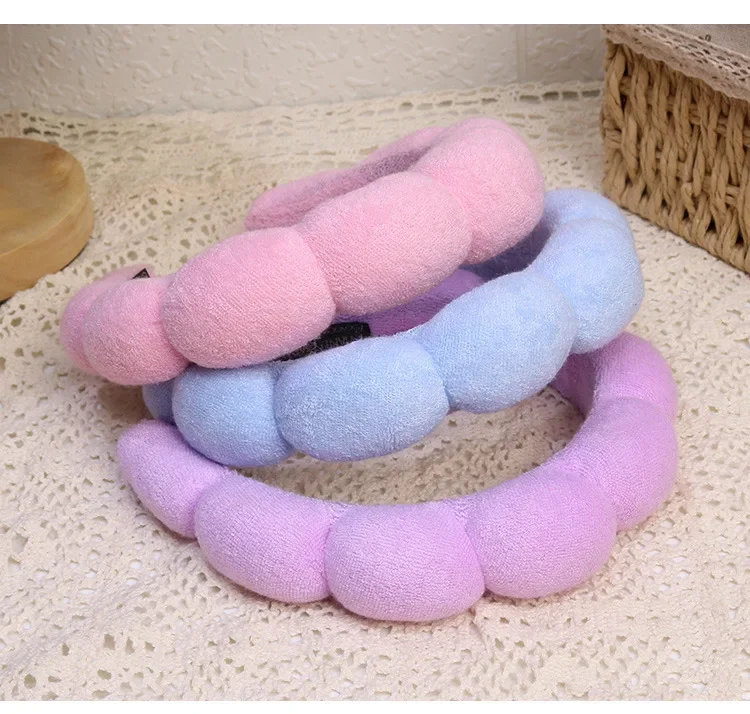Mode Schwamm Stirnband Für Frauen Haar Zubehör Multifunktions Kopf Band Für Gesicht Waschen Make-Up Entfernung Dusche Haar Band – Detail 6