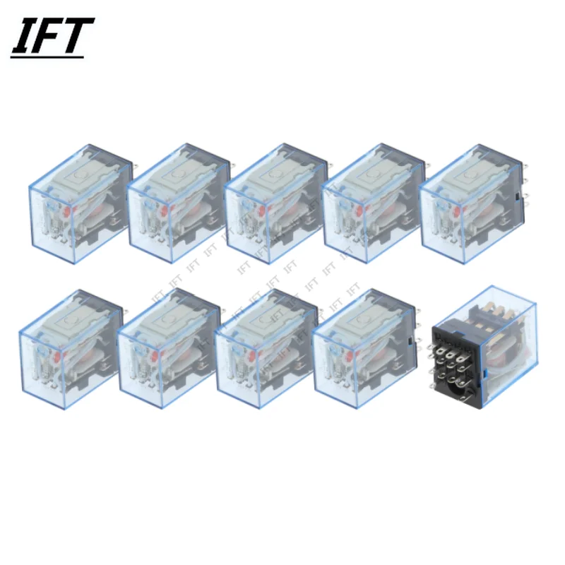 10pcs MY4NJ Coil AC12V AC24V DC12V DC24V DC 36V AC110V AC220V HH54P 5A 220V Miniature Electromagnetic General Purpose Relay